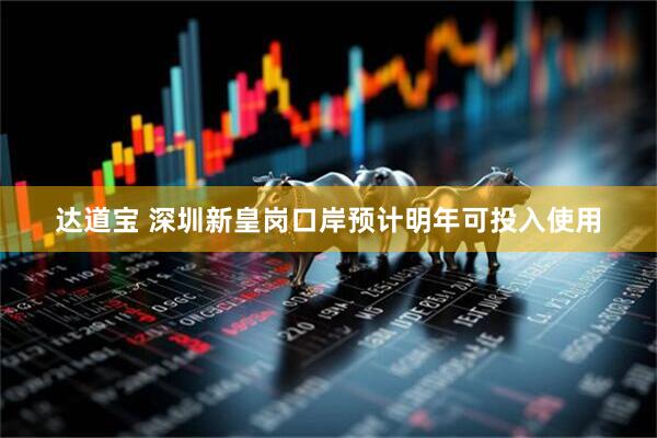 达道宝 深圳新皇岗口岸预计明年可投入使用