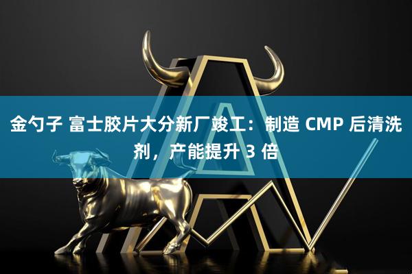 金勺子 富士胶片大分新厂竣工：制造 CMP 后清洗剂，产能提升 3 倍